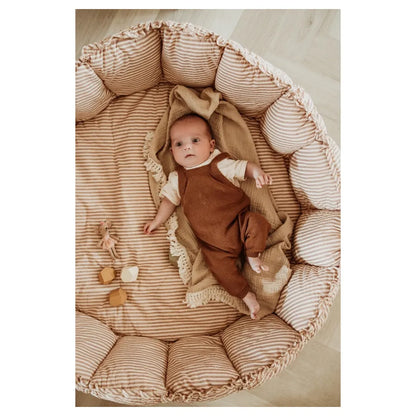 Play&Go Bloom Organic Babymat (Stripes Brown)