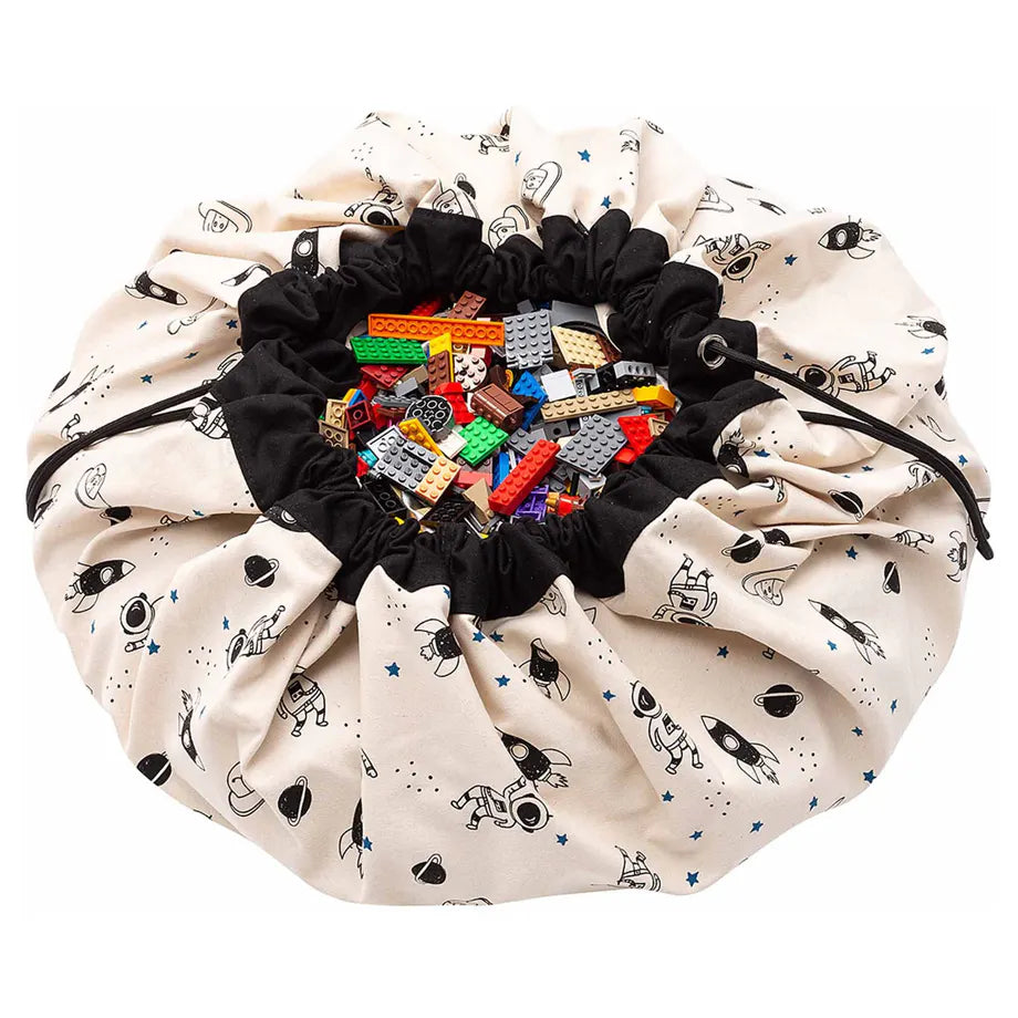 Play&Go 2 In 1 Playmat & Toy Storage Bag Space Glow In The Dark
