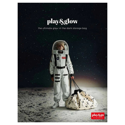 Play&Go 2 In 1 Playmat & Toy Storage Bag Space Glow In The Dark