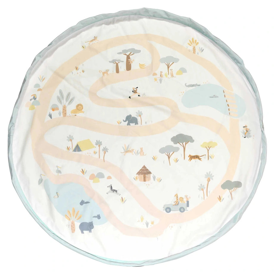 Play&Go 2 In 1 Playmat & Toy Storage Bag Jungle
