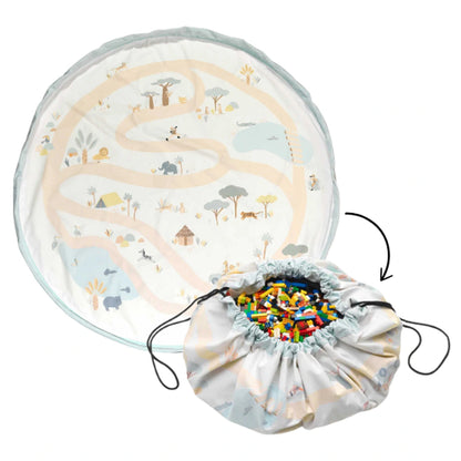 Play&Go 2 In 1 Playmat & Toy Storage Bag Jungle