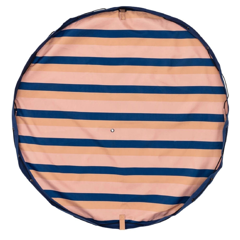 Play&Go Outdoor Playmat and Storage Bag (Stripes Mokka)