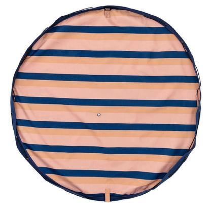 Play&Go Outdoor Playmat and Storage Bag (Stripes Mokka)