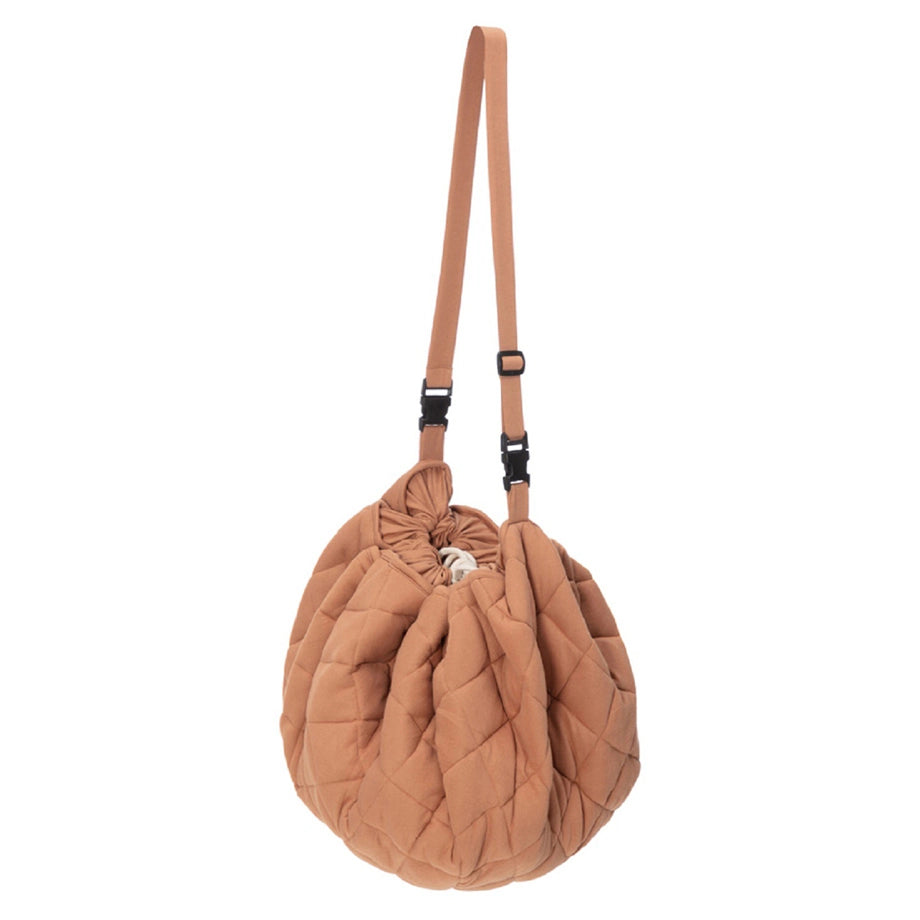Play&Go 2 In 1 Playmat & Toy Storage Bag Tawny Brown Organic Babymat