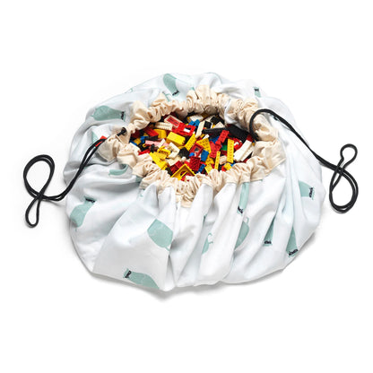 Play&Go 2 In 1 Playmat & Toy Storage Bag Train