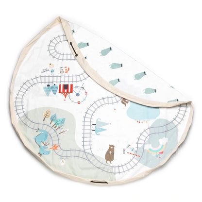 Play&Go 2 In 1 Playmat & Toy Storage Bag Train