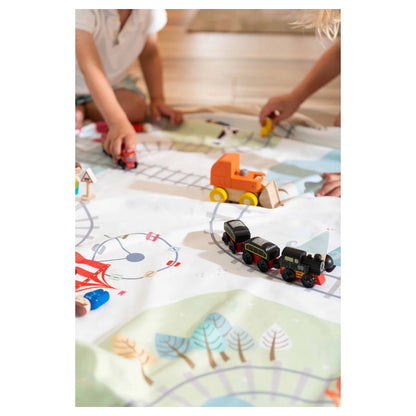 Play&Go 2 In 1 Playmat & Toy Storage Bag Train