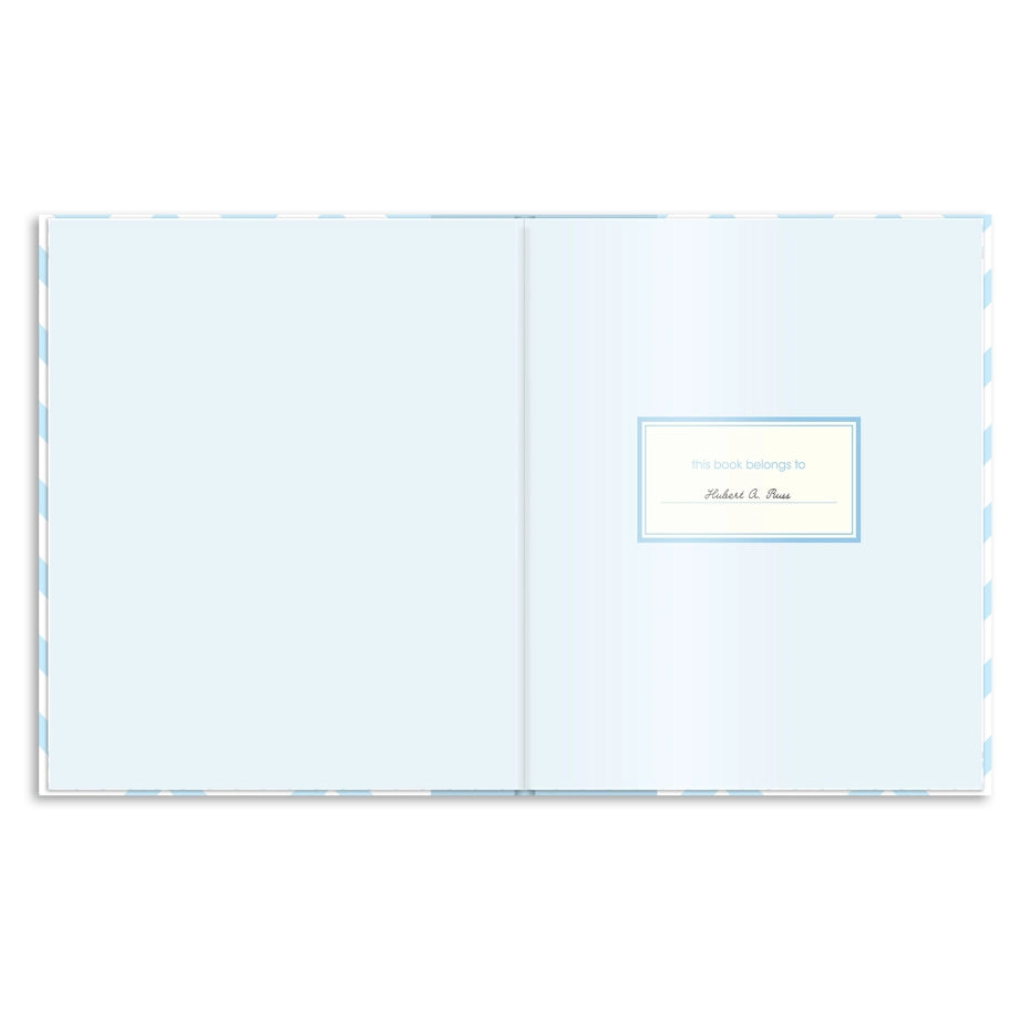 Pearhead Chevron Baby Book (Blue)