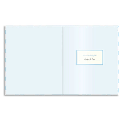 Pearhead Chevron Baby Book (Blue)