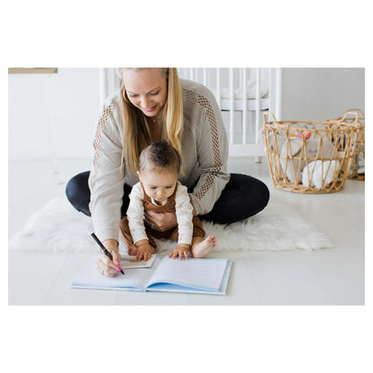 Pearhead Chevron Baby Book (Blue)