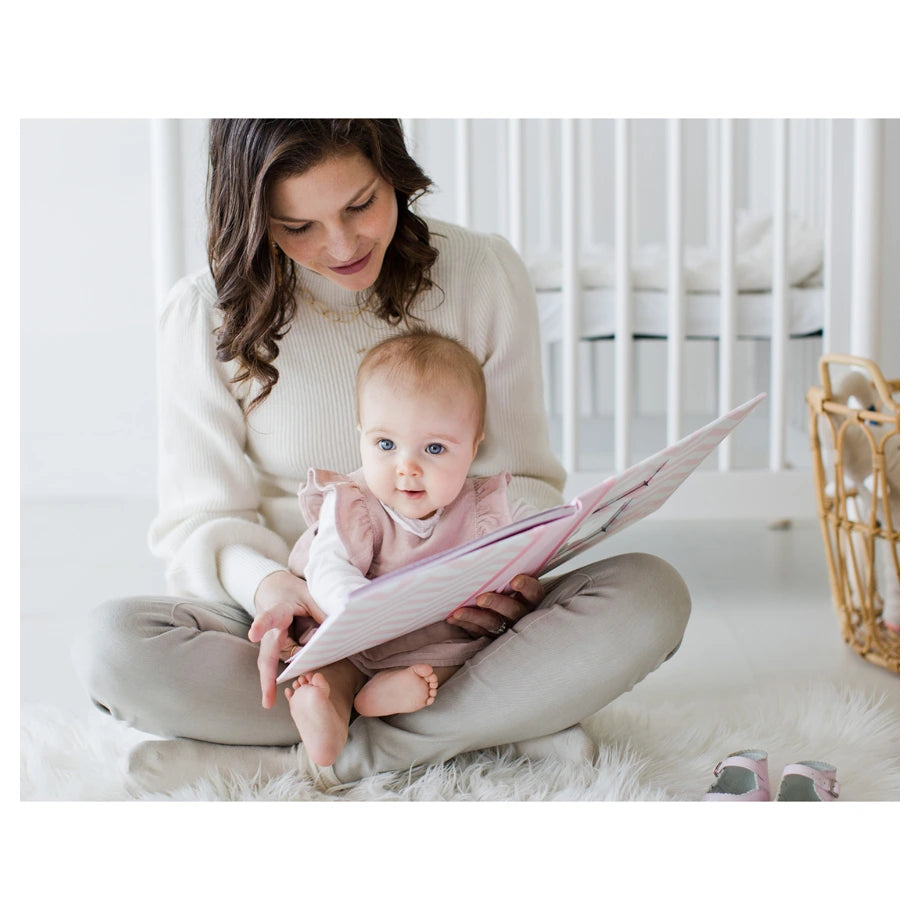 Pearhead Chevron Baby Book (Pink)