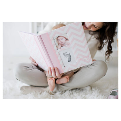 Pearhead Chevron Baby Book (Pink)