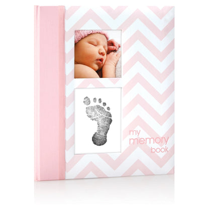 Pearhead Chevron Baby Book (Pink)
