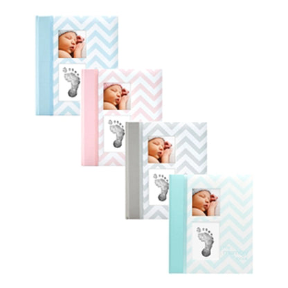 Pearhead Chevron Baby Book (Grey)