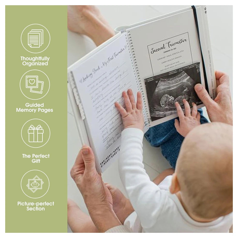 Pearhead Pregnancy Journal (White)