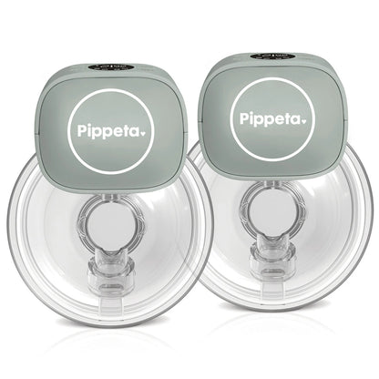 Pippeta Led Wearable Hands Free Breast Pump Sea Salt (Pack Of 2)