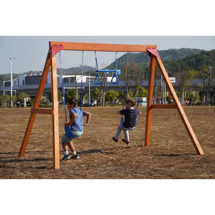 Dynamic Sports Arabian Eagle Wooden Swing Set