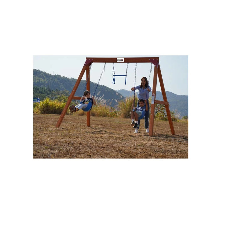 Dynamic Sports Arabian Eagle Wooden Swing Set