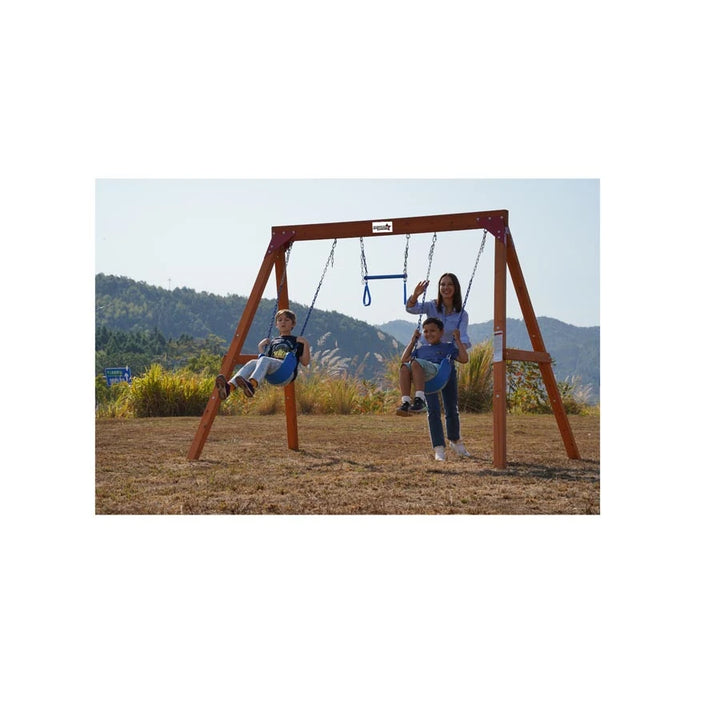 Dynamic Sports Arabian Eagle Wooden Swing Set