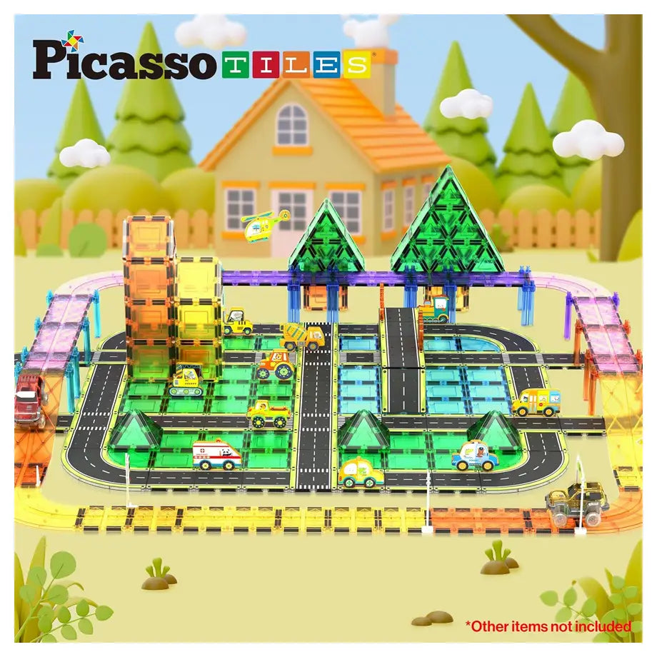 Picasso Magnetic Tiles Highway Set 16 Pieces