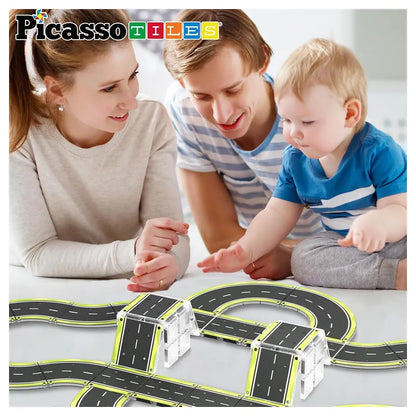 Picasso Magnetic Tiles Highway Set 16 Pieces