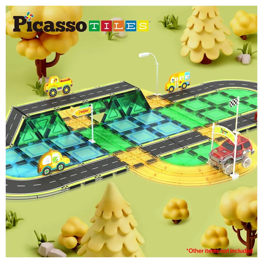 Picasso Magnetic Tiles Highway Set 16 Pieces