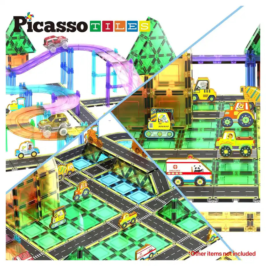 Picasso Magnetic Tiles Highway Set 16 Pieces