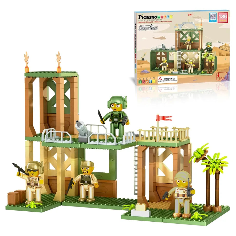Picasso Magnetic Tiles Construction Force Set 186 Pieces