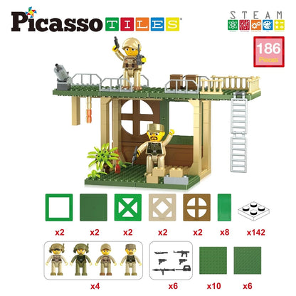 Picasso Magnetic Tiles Construction Force Set 186 Pieces