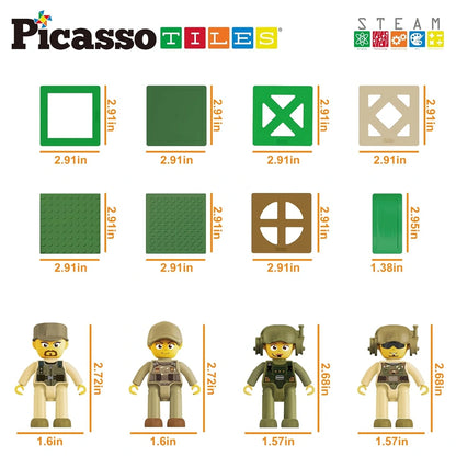 Picasso Magnetic Tiles Construction Force Set 186 Pieces