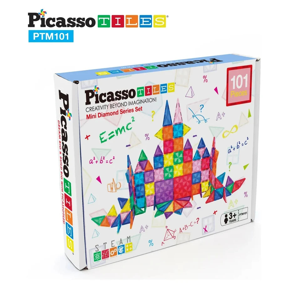 Picasso Magnetic Tiles Mini Diamond Set 101 Pieces