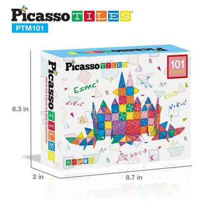 Picasso Magnetic Tiles Mini Diamond Set 101 Pieces
