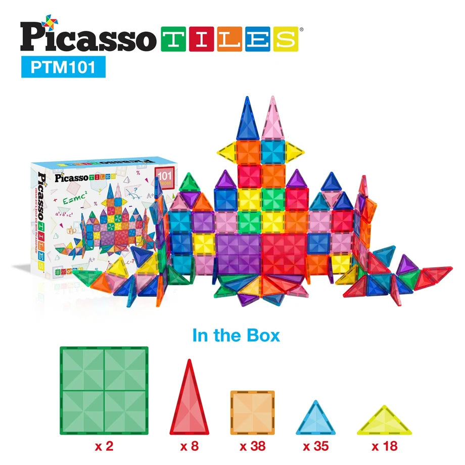 Picasso Magnetic Tiles Mini Diamond Set 101 Pieces