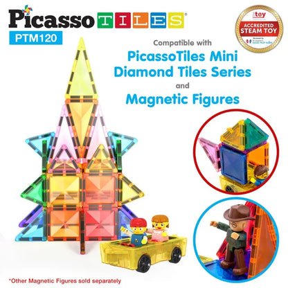 Picasso Magnetic Mini Diamond Character & Truck Set (120 Pieces)