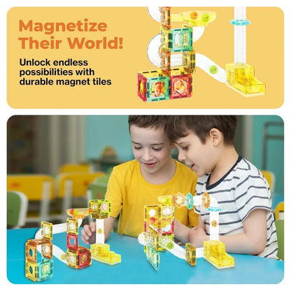 Picasso Magnetic Marble Run Travel Set 100 Pieces