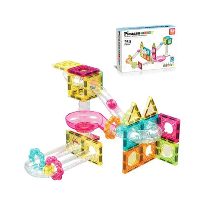 Picasso Magnetic Mini Diamond Run Track Set (45 Pieces)