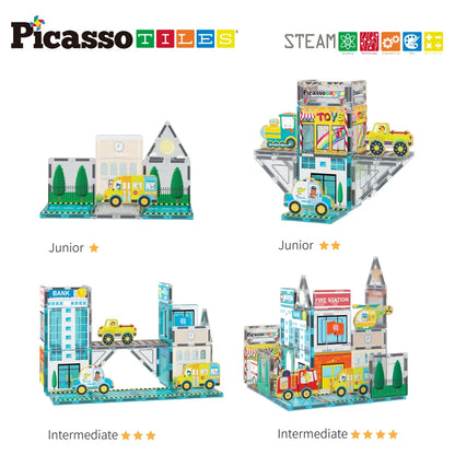 Picasso Magnetic 3D Metro City Set 50 Pieces