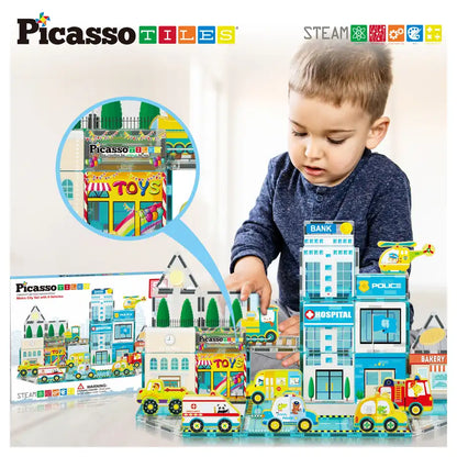 Picasso Magnetic 3D Metro City Set 50 Pieces