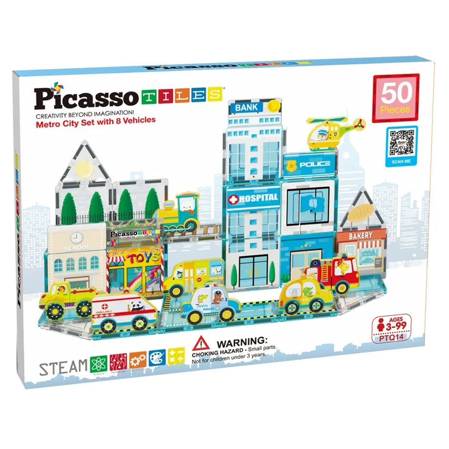 Picasso Magnetic 3D Metro City Set 50 Pieces