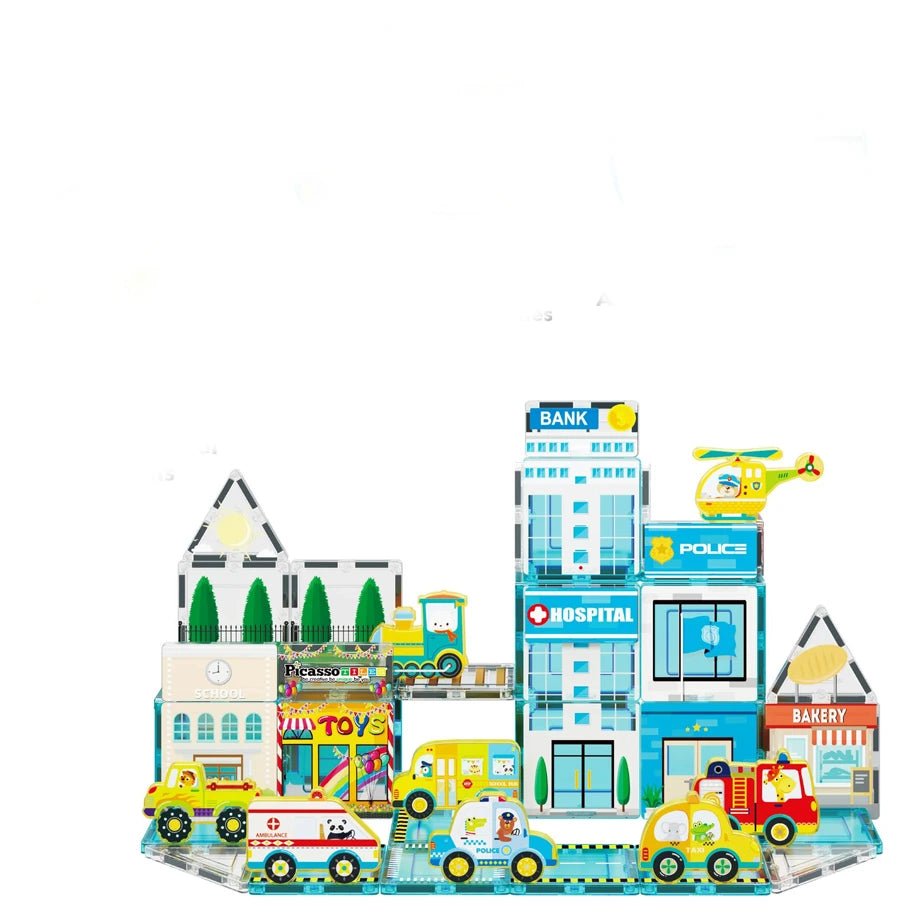 Picasso Magnetic 3D Metro City Set 50 Pieces