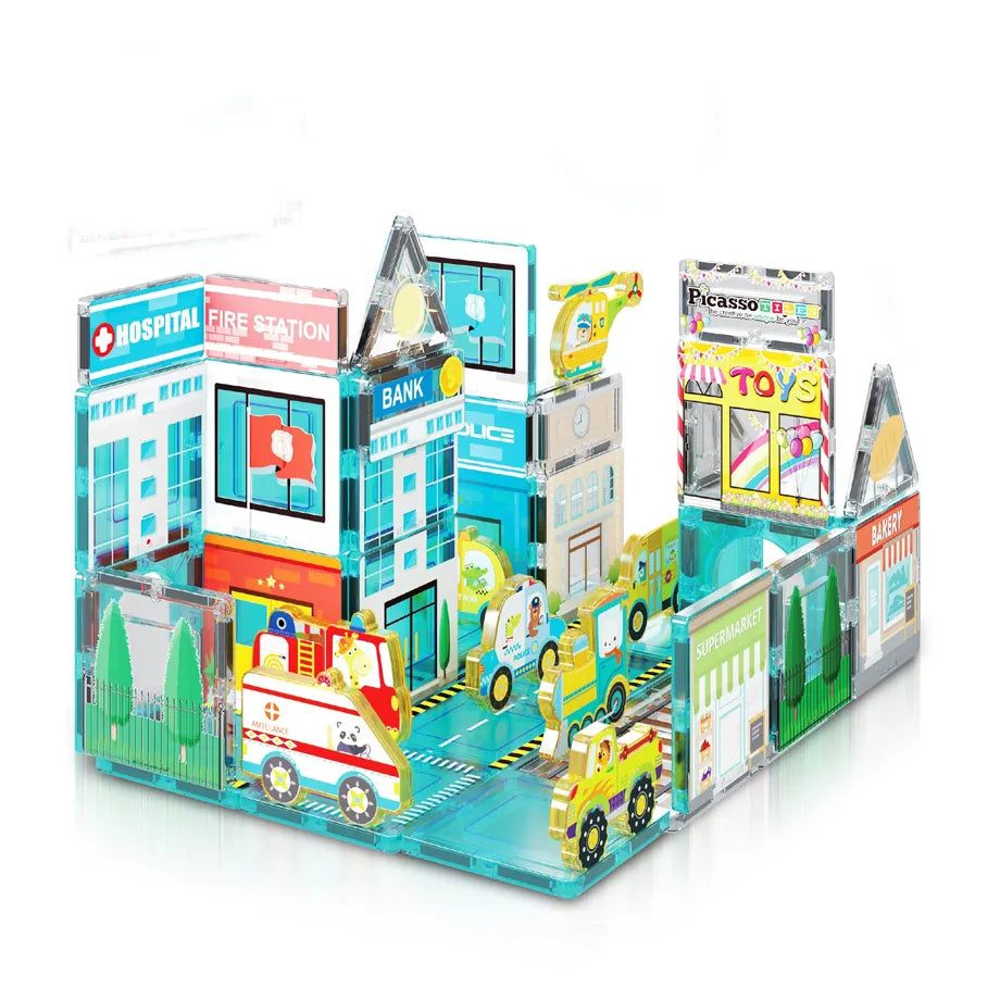 Picasso Magnetic 3D Metro City Set 50 Pieces