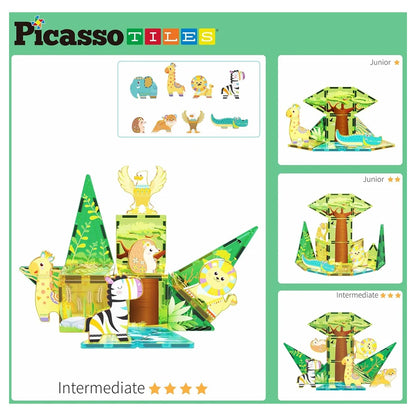 Picasso Magnetic Tiles Safari Set 26 Pieces