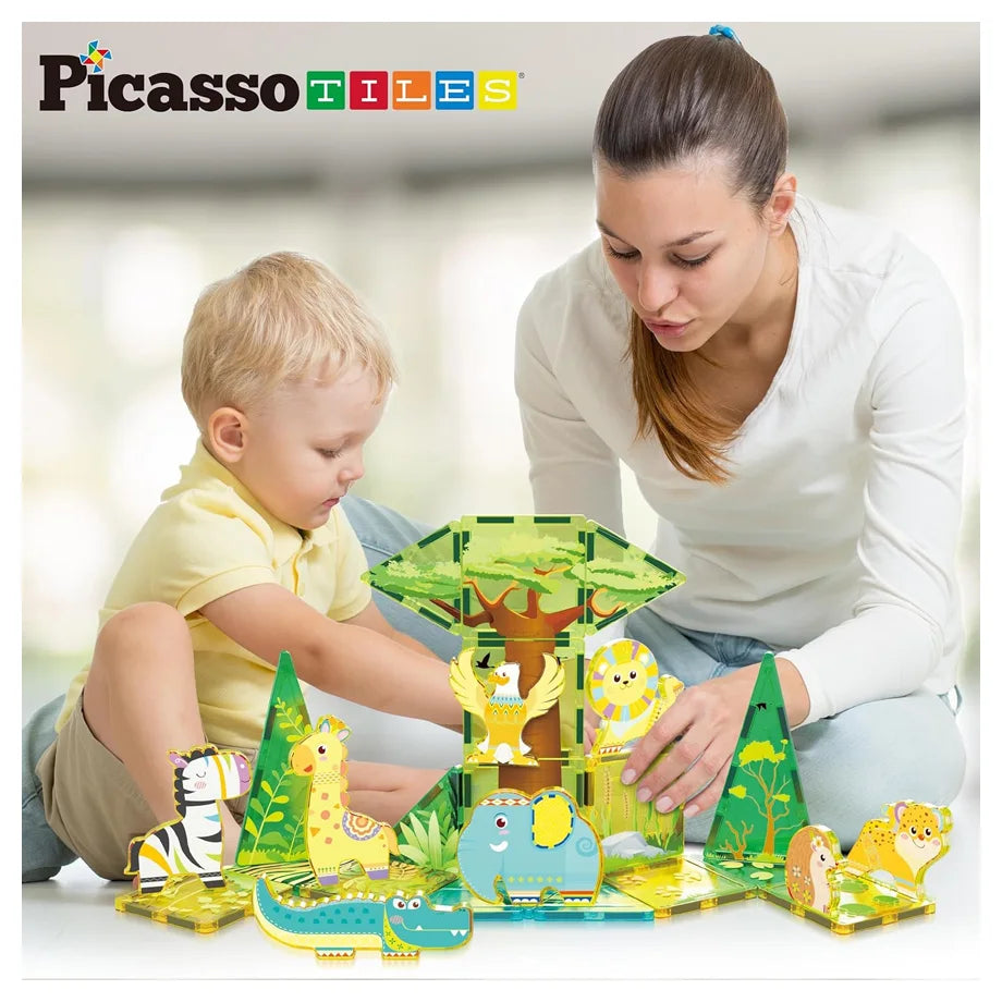 Picasso Magnetic Tiles Safari Set 26 Pieces