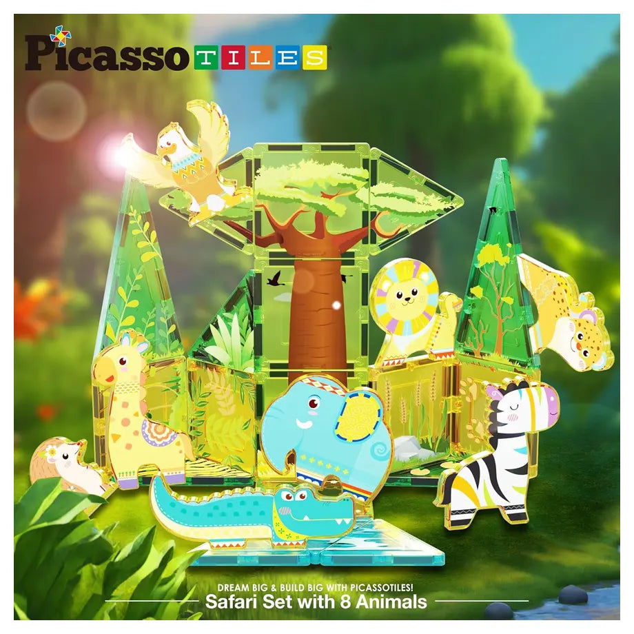 Picasso Magnetic Tiles Safari Set 26 Pieces