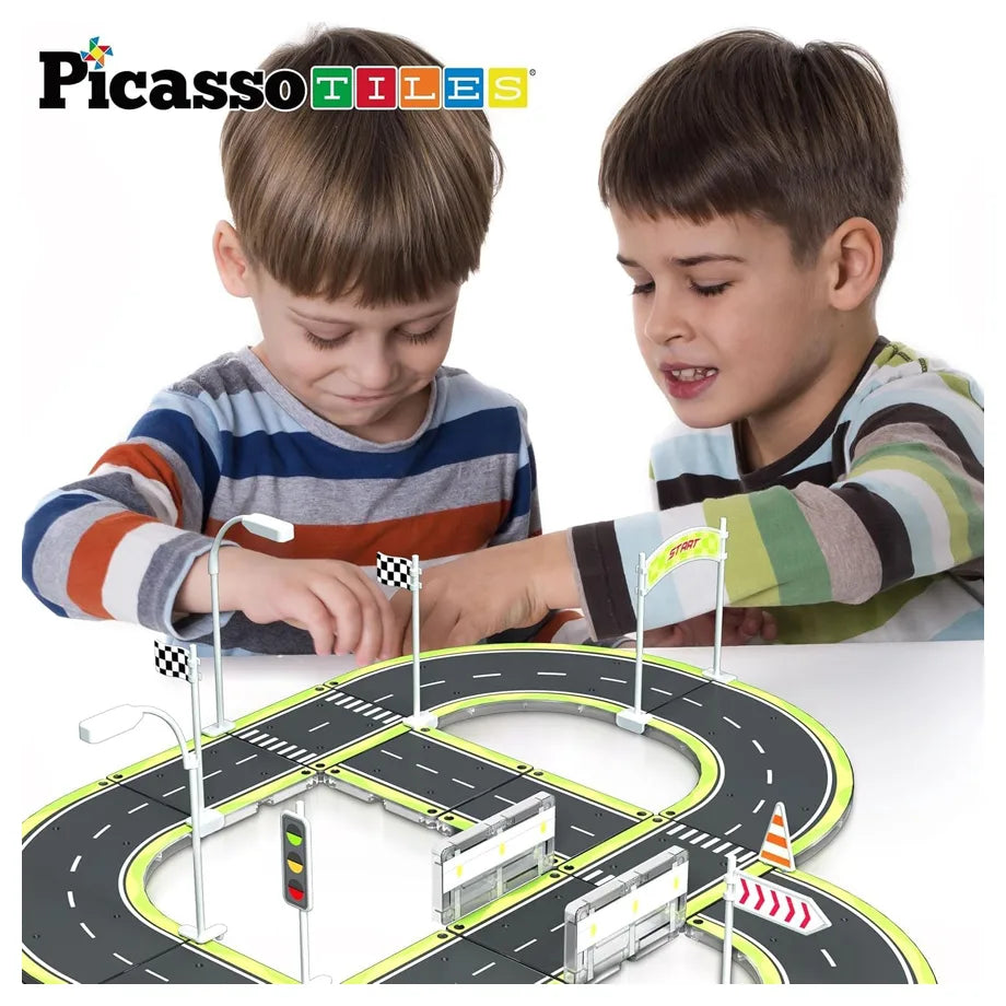 Picasso Magnetic Tiles Highway Set 28 Pieces