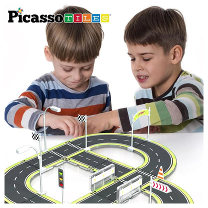 Picasso Magnetic Tiles Highway Set 28 Pieces