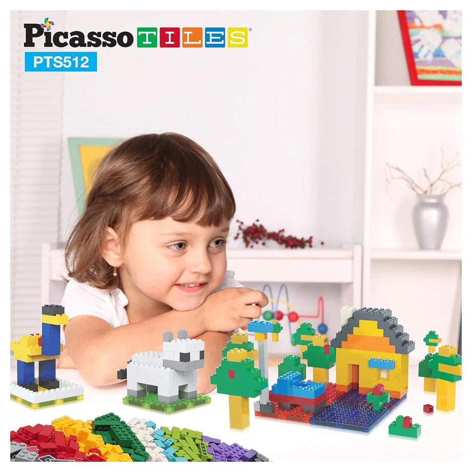 Picasso Magnetic Tiles Building Bricks Set 512 Pieces