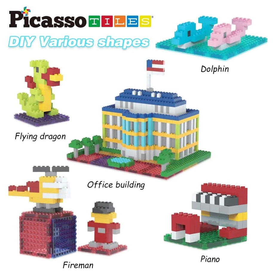 Picasso Magnetic Tiles Building Bricks Set 512 Pieces