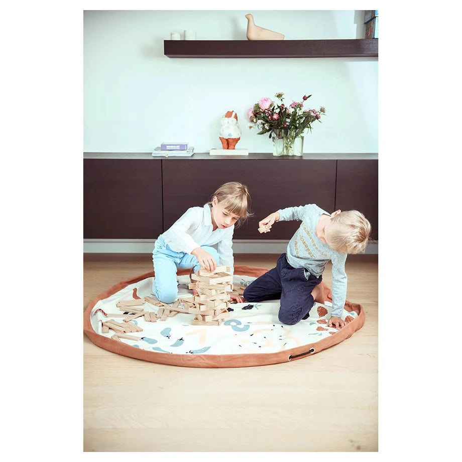 Play&Go 2 In 1 Playmat & Toy Storage Bag Veggie Numbers