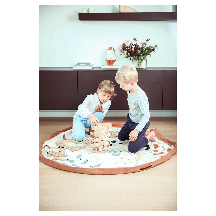 Play&Go 2 In 1 Playmat & Toy Storage Bag Veggie Numbers